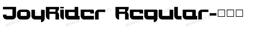 JoyRider Regular字体转换